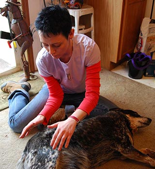 Kitana-Bay receiving a healing