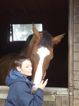 My healing partner on the Equine Healing course UK